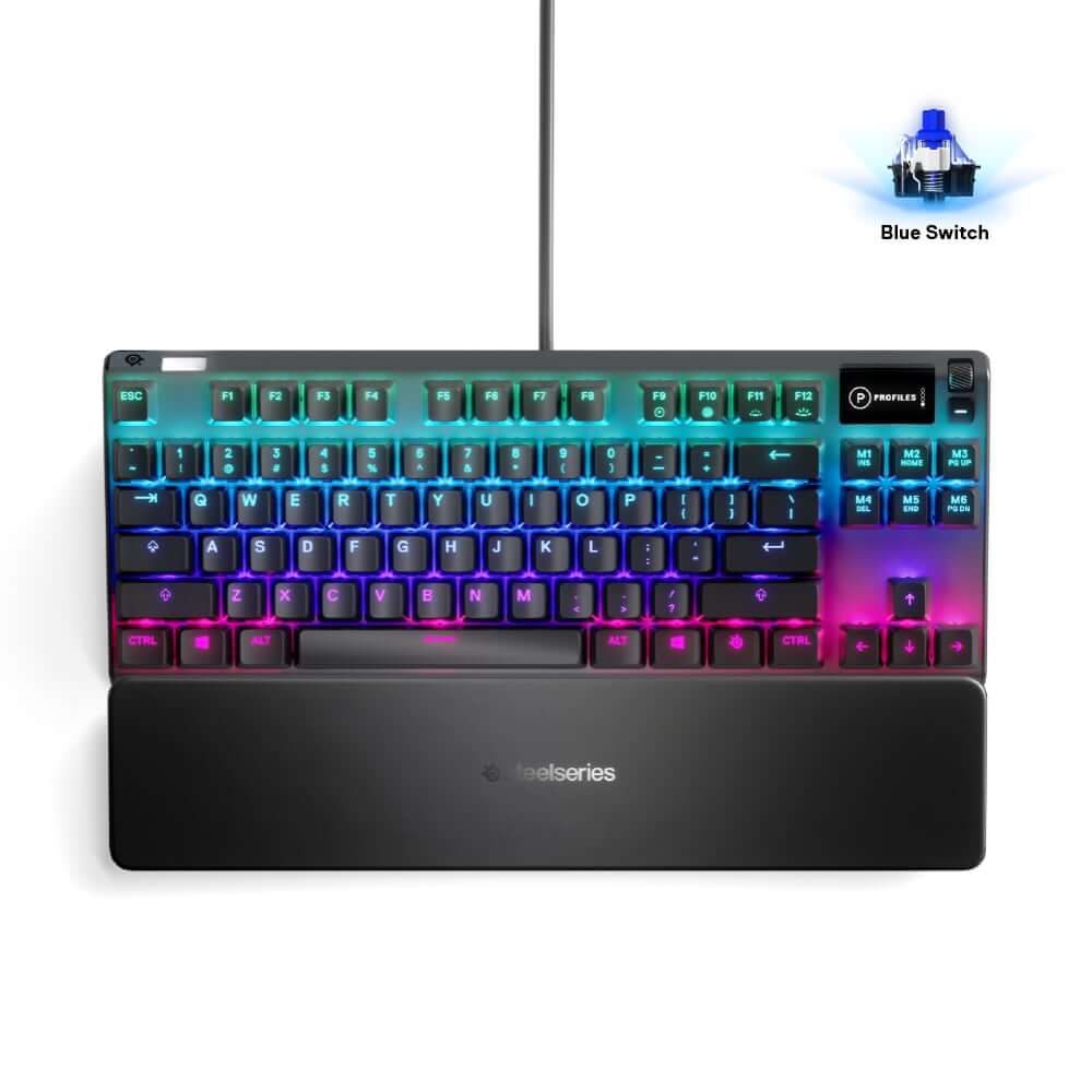 คีย์บอร์ดเกมมิ่ง SteelSeries Apex 7 TKL Blue Switch_0